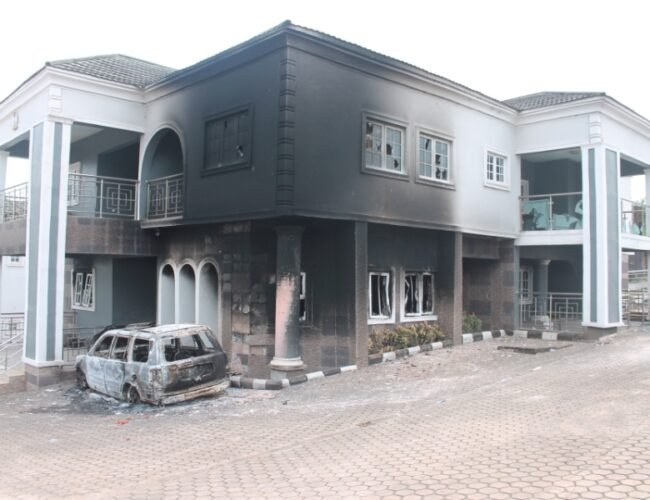 Palace Arson: Nnaka IV of Okon-Aku Reacts, Calls for Peace, Says He Will Speak Fully Later