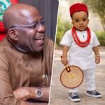 Gov. Alex Otti Blesses His “God-Son”, Chioma Offor, on His First Birthday